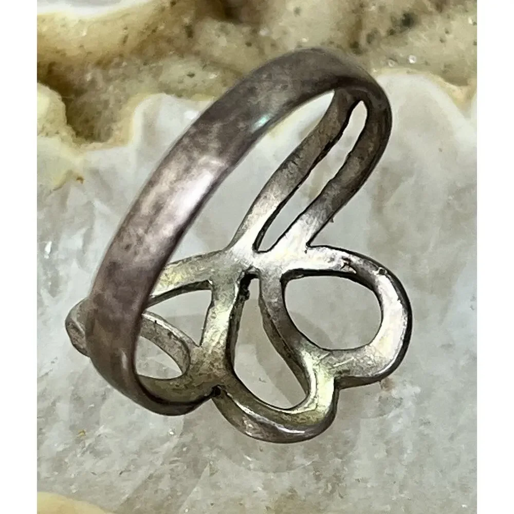 VTG Cheryl Wadsworth Hopi Sterling Silver Ring Handmade Native American Sz 8.5